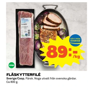Coop Fläskytterfilé erbjuda