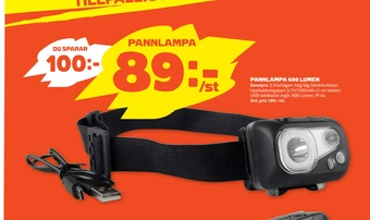 Coop Forum Pannlampa 600 lumen erbjuda