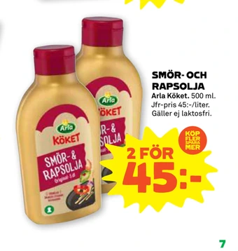 Coop Forum Smör- och rapsolja erbjuda