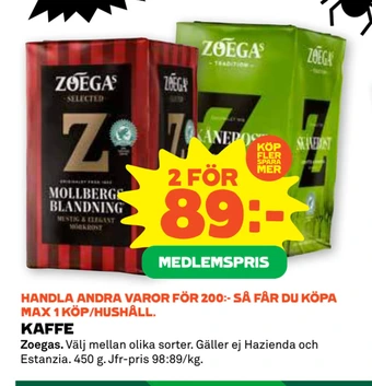 Stora Coop Kaffe erbjuda
