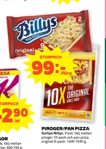 Coop Forum Piroger/pan pizza erbjuda