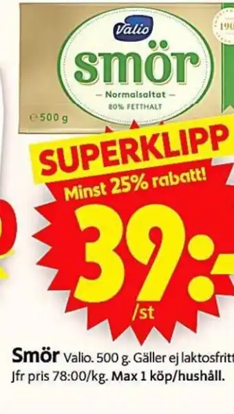 ICA Supermarket Smör Valio erbjuda