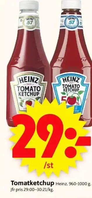 ICA Supermarket Tomatketchup Heinz erbjuda