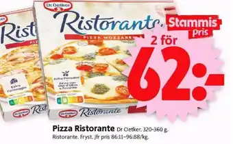 ICA Supermarket Pizza Ristorante Dr Oetker erbjuda