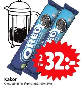 ICA Nära Kakor OREO erbjuda