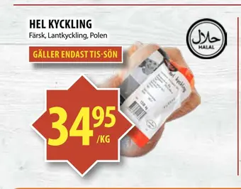 Matvärlden Tensta Hel kyckling erbjuda