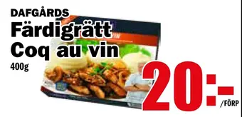 Matdax Färdigrätt coq au vin erbjuda