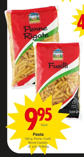 Matöppet Pasta erbjuda