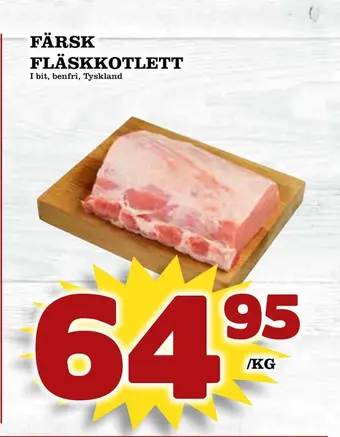 Färsk fläskkotlett
