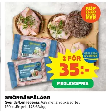 Coop Konsum Smörgåspålägg erbjuda