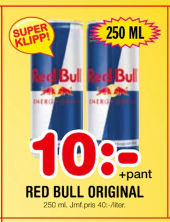 Nya Pulsen Red bull original erbjuda