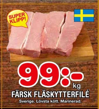 Nya Pulsen Färsk fläskytterfilé erbjuda