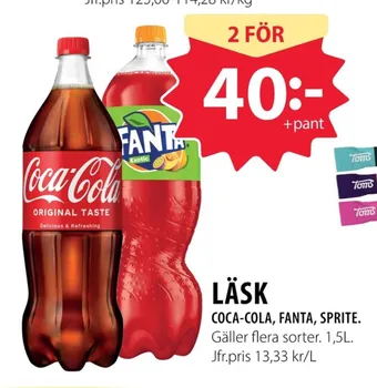 Handlar'n Coca cola läskedryck erbjuda