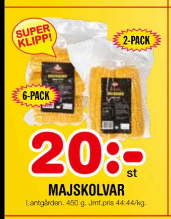 Nya Pulsen Majskolvar erbjuda