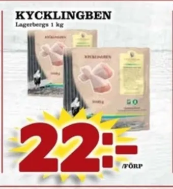 Matdax Lagerbergs kycklingben erbjuda