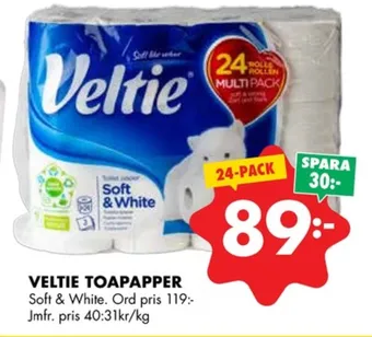 ÖoB Veltie toalettpapper erbjuda