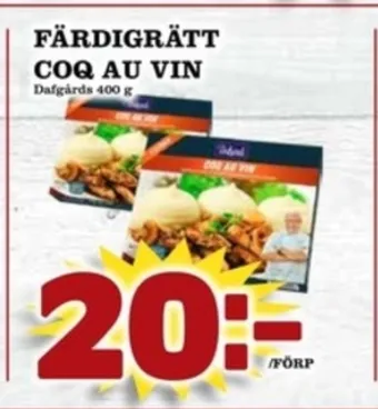 Matdax Dafgårds färdigrätter erbjuda