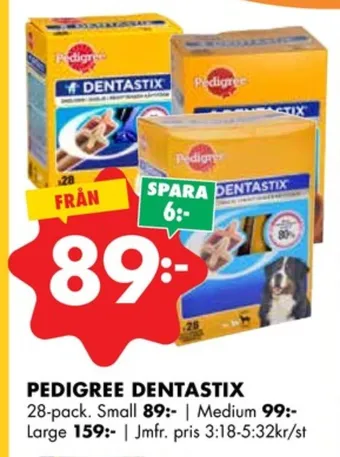 ÖoB Dentastix hundsnacks erbjuda