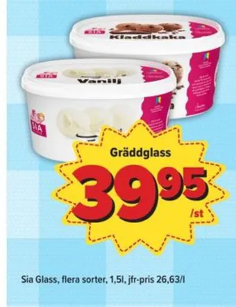 Sia gräddglass