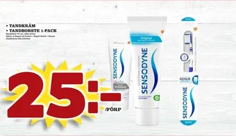 Matdax Sensodyne tandborste erbjuda