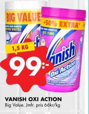 ÖoB Vanish oxi action fläckborttagning erbjuda