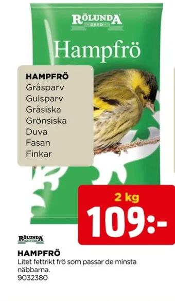 Jem&Fix Rölunda hampfrön erbjuda