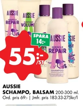 ÖoB Aussie balsam erbjuda