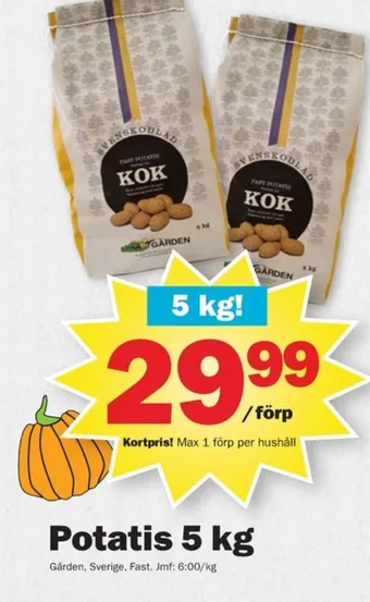 Pekås Gården potatis erbjuda