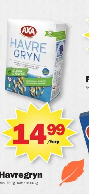 Pekås Axa havregryn erbjuda