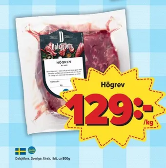 Östenssons Dalsjöfors högrev erbjuda