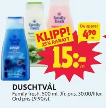 DUSCHTVÅL