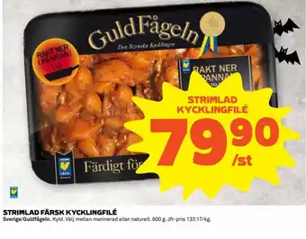 Coop Extra STRIMLAD FÄRSK KYCKLINGFILÉ Guldfågeln erbjuda