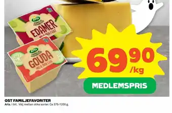 Coop Extra OST FAMILJEFAVORITER Arla erbjuda