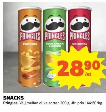 Coop Extra SNACKS Pringles erbjuda