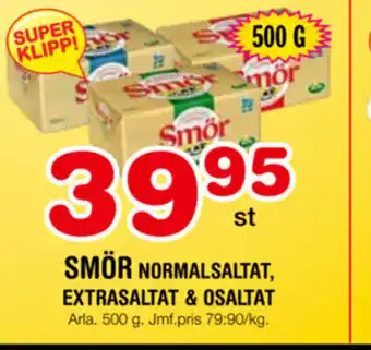 Nya Pulsen SMÖR NORMALSALTAT, EXTRASALTAT & OSALTAT erbjuda