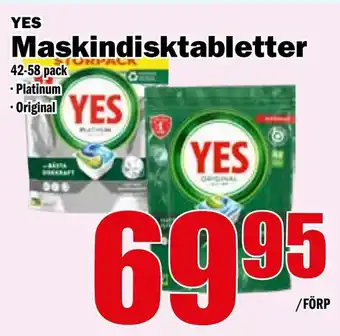 Matdax YES Maskindisktabletter erbjuda