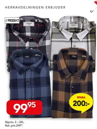 Bo Ohlsson Skjorta. S-2XL. erbjuda