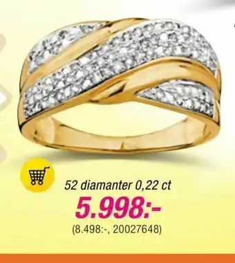 Guldfynd 52 diamanter 0,22 ct erbjuda