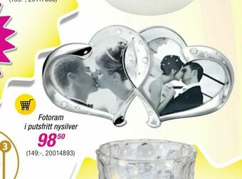 Guldfynd Fotoram i putsfritt nysilver erbjuda
