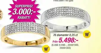 Guldfynd 76 diamanter 0,25 ct erbjuda