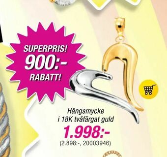 Guldfynd Hängsmycke i 18K tvåfärgat guld erbjuda