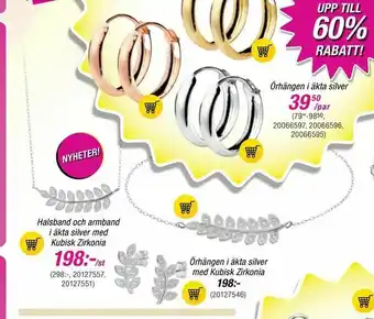 Guldfynd Halsband och armband i äkta silver med Kubisk Zirkonia erbjuda