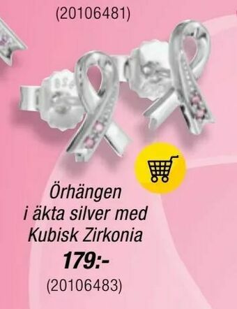 Guldfynd Örhängen i äkta silver med Kubisk Zirkonia erbjuda
