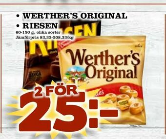 Matvärlden Tensta werther's original • riesen erbjuda