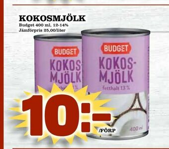 Matvärlden Tensta Kokosmjölk erbjuda