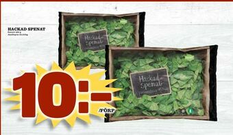 Matvärlden Tensta Hackad spenat erbjuda