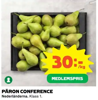 Coop Daglivs Päron conference erbjuda