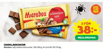 Coop Daglivs Chokladkakor erbjuda