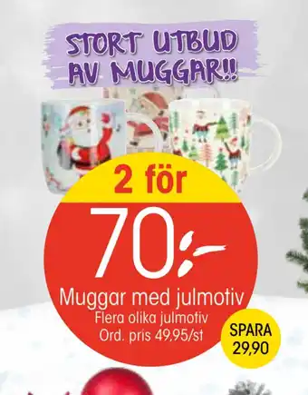 EKO Muggar med julmotiv erbjuda