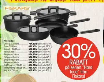 EKO 30% rabatt på serien hard face från fiskars! erbjuda